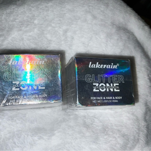 LAKERAIN GLITTER ZONE MULTI USE BODY GLITTER GEL #02 & 03 2 PK SEALED NEW - Picture 2 of 16